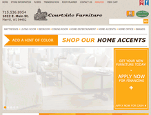 Tablet Screenshot of courtsidefurniture.com